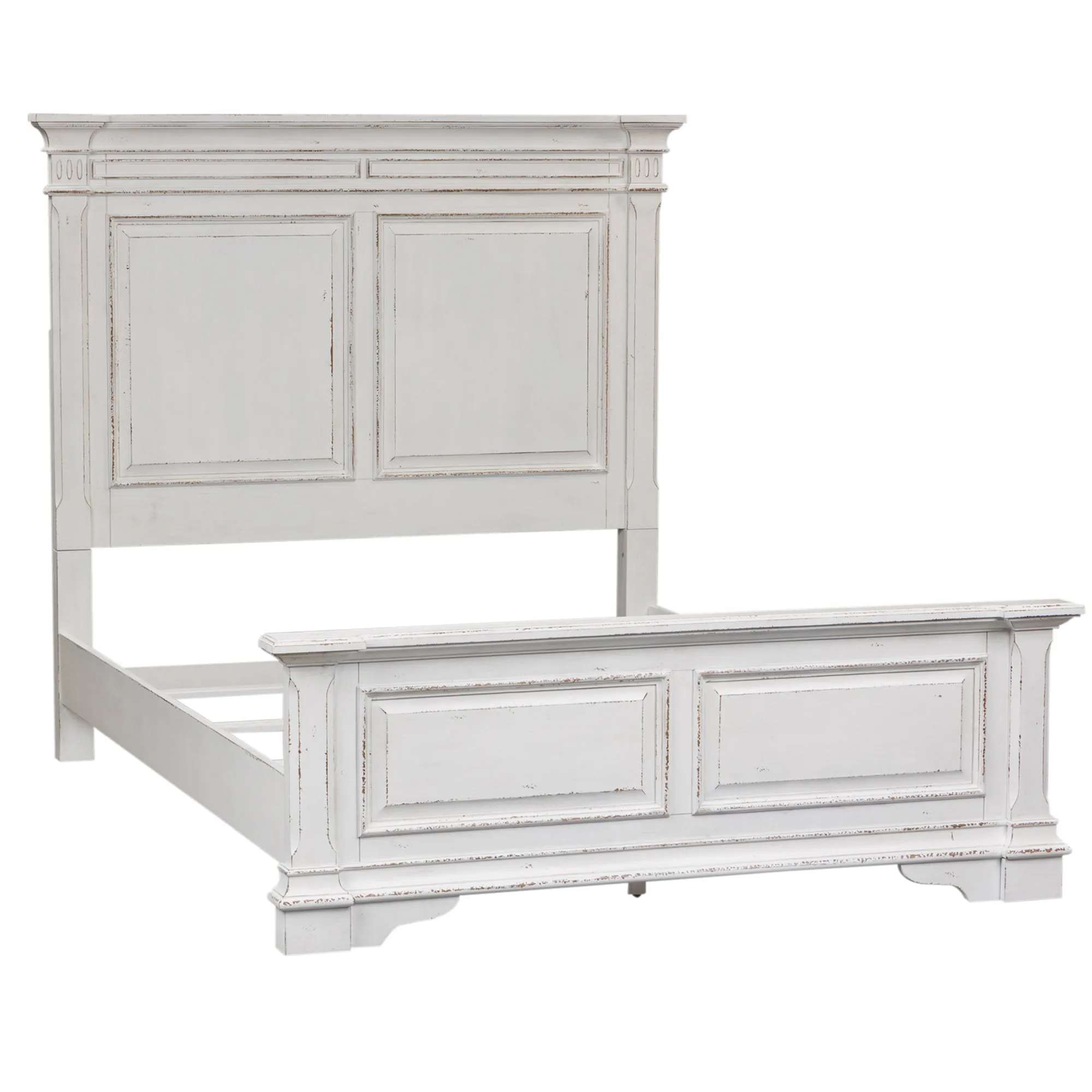 Abbey Park 520-BR-QPBDM Queen Panel Bed, Dresser & Mirror