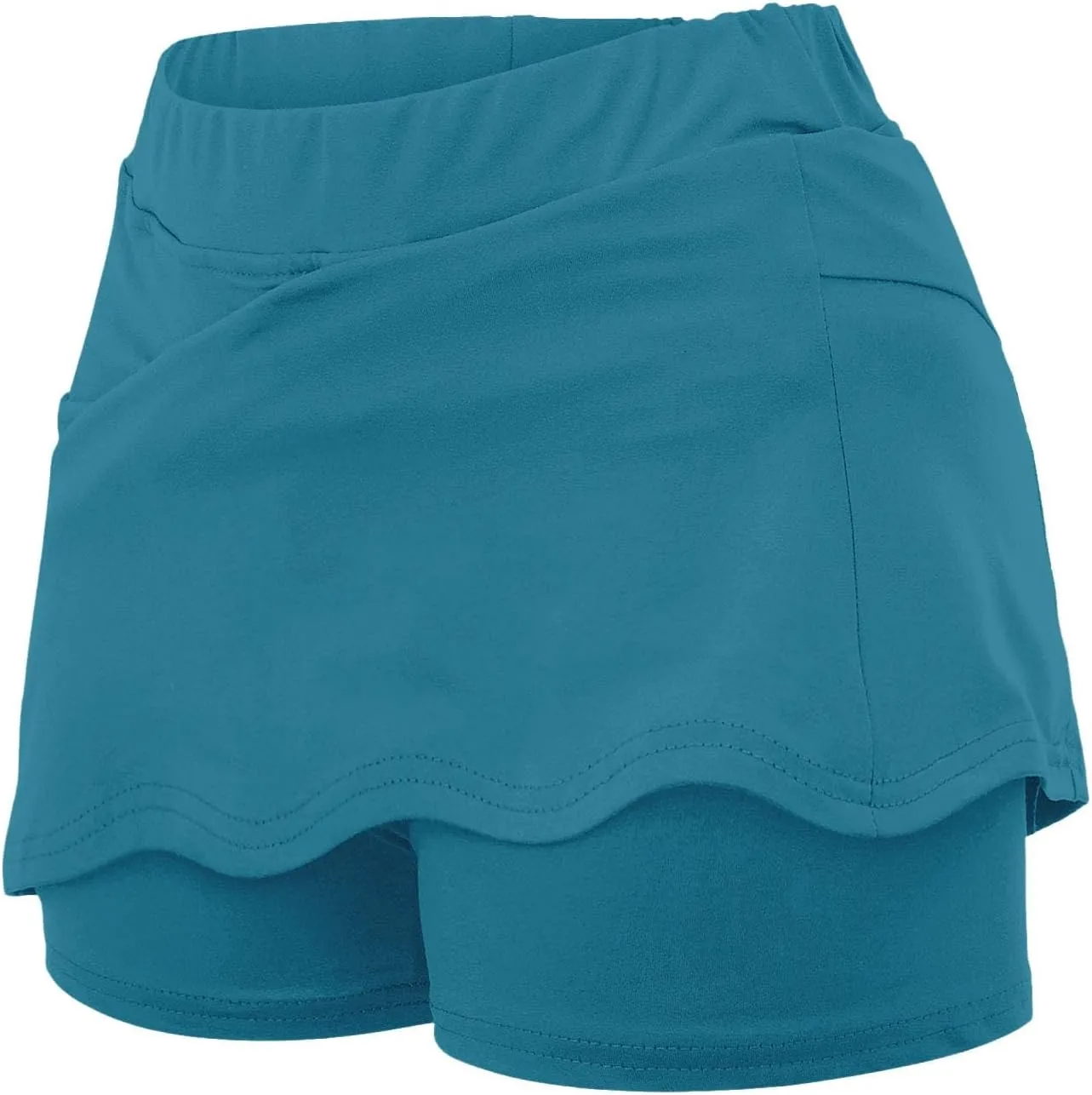 Athletic Skorts for Woman, Skorts for Curvy Women Dressy Skirts Tummy Control High Waisted Skirts with Shorts Underneath