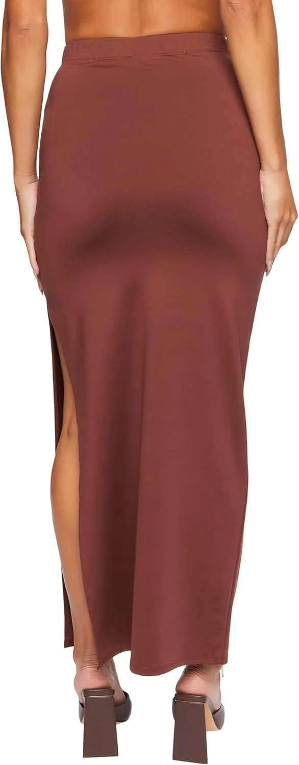 Forever 21 Women's Leg-Slit Maxi Skirt