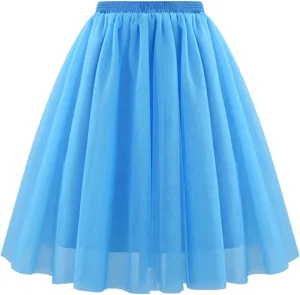 Linen Flared Maxi Skirt with Side Slit - Elastic Waist Drawstring Long Flowy Ankle-Length Skirt Casual Boho Skirts