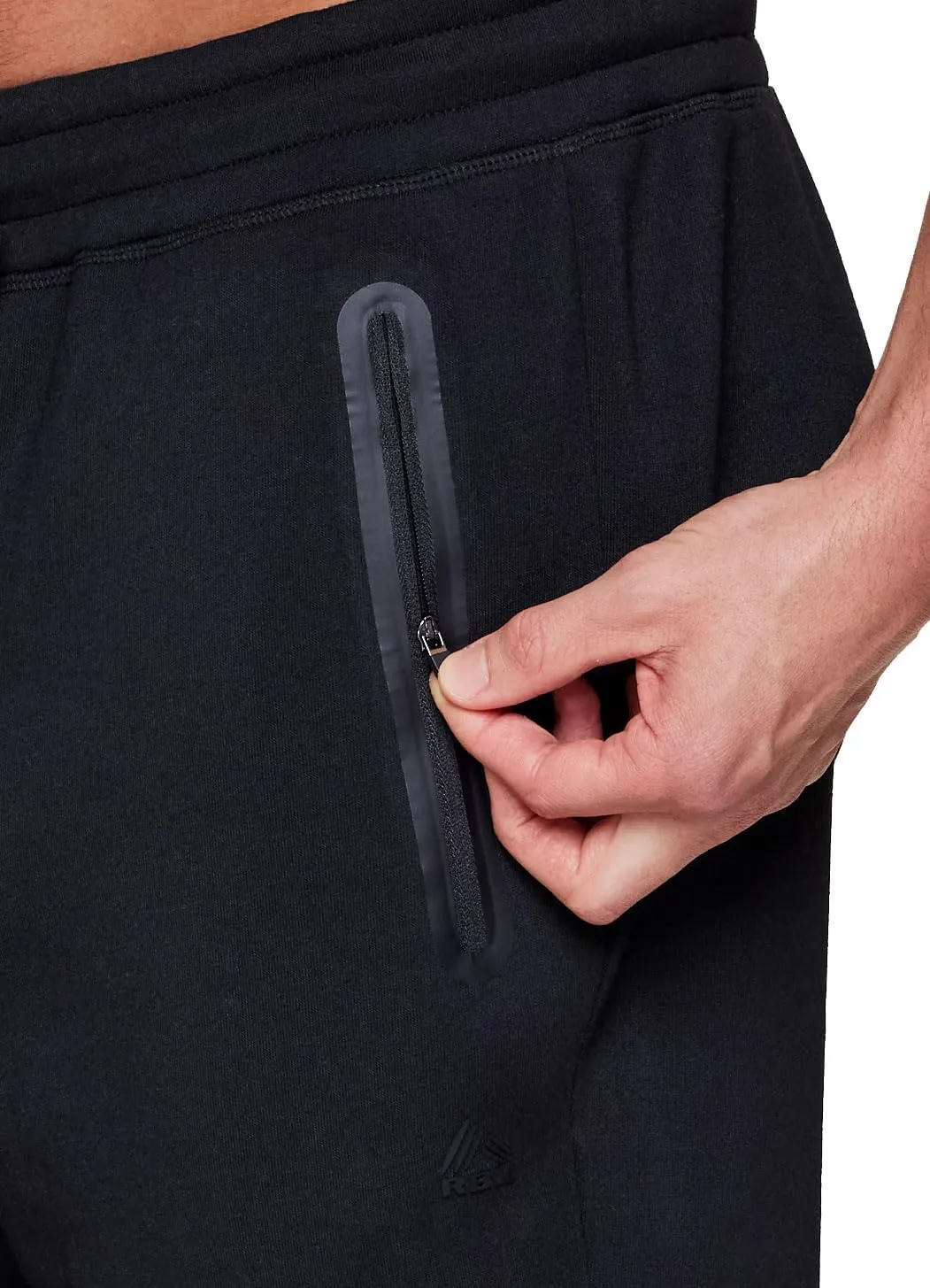 RBX Active Men's Athletic Fleece Lined Tapered Jogger Sweatpant with Pocket