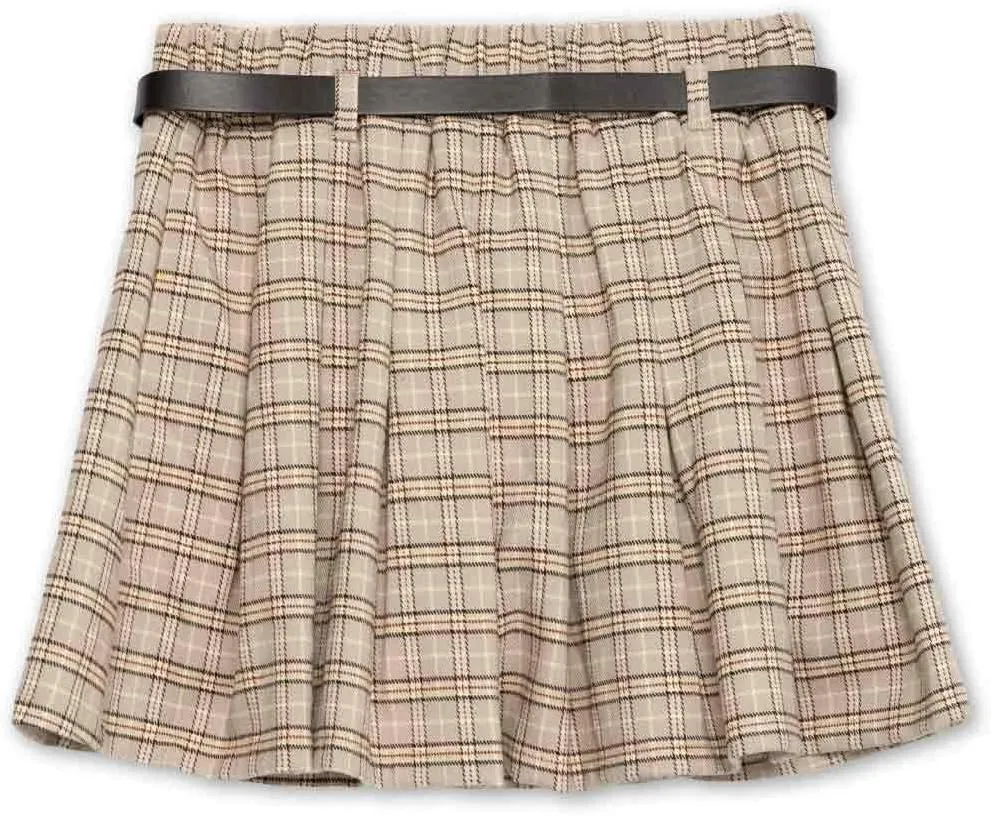 Speechless Girls' Pleated Plaid Skort